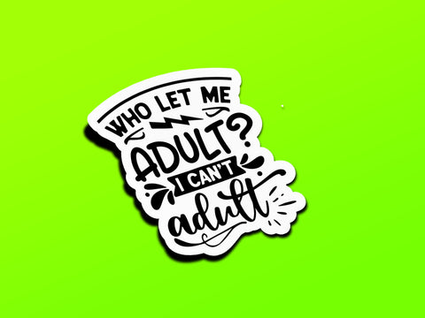 Who Let Me Adult? I Can't Adult