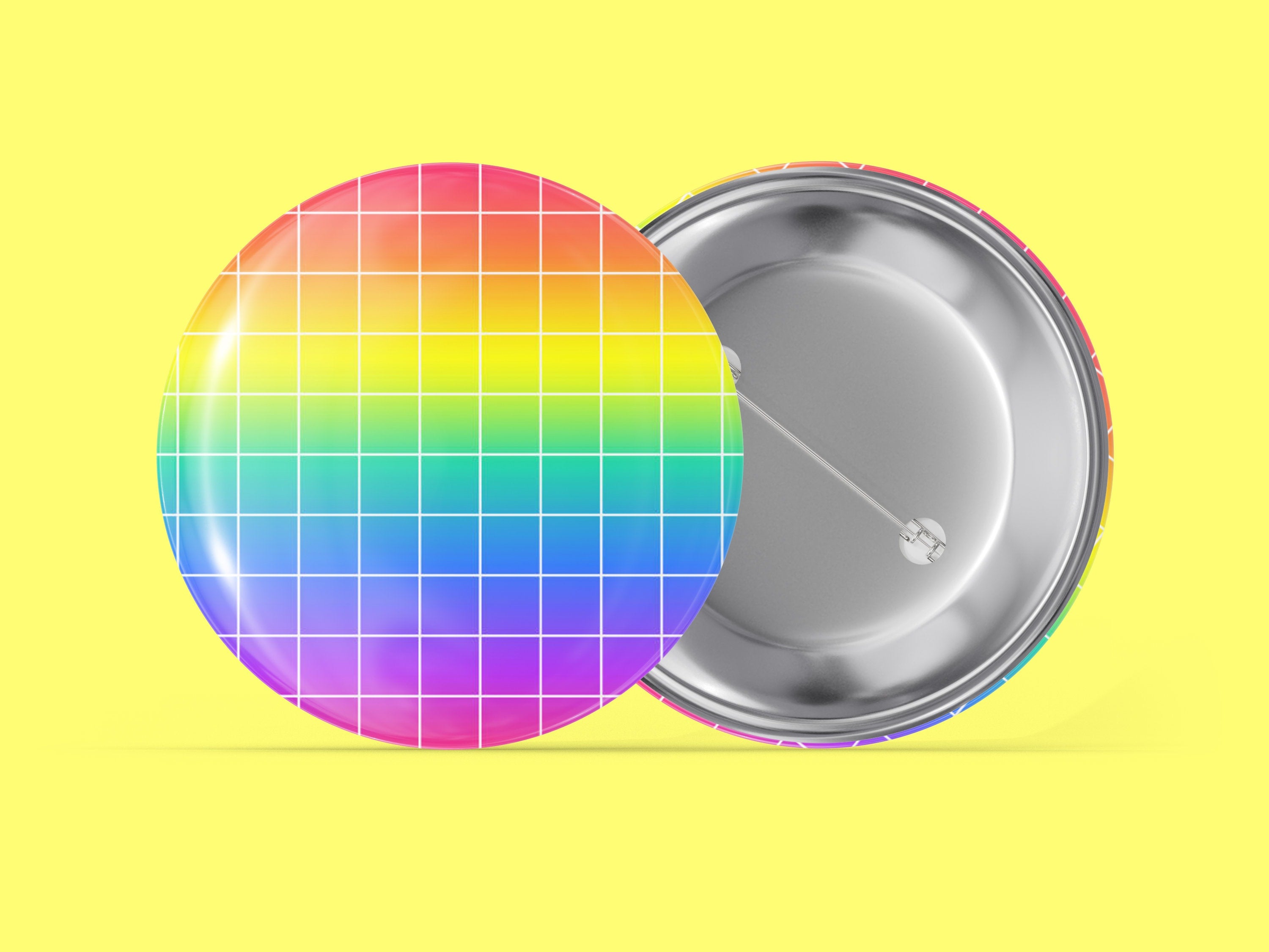 Rainbow Gradient with Grid Main image
