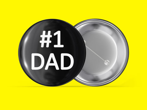 Number 1 Dad #1 (black)