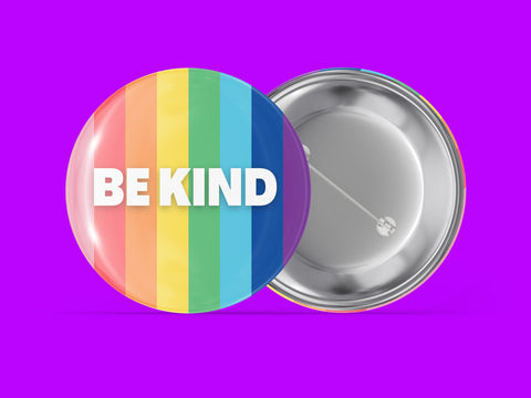 Be Kind - Rainbow Background