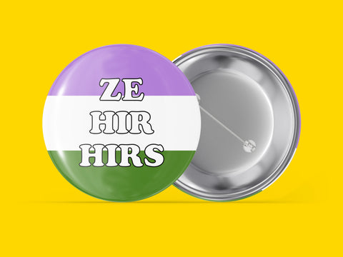Ze Hir Hirs (Gender Queer Flag)