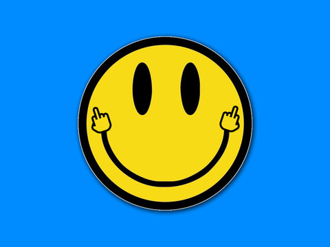 Smiley Face Middle Finger