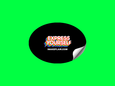Custom Oval Cut Vinyl Stickers