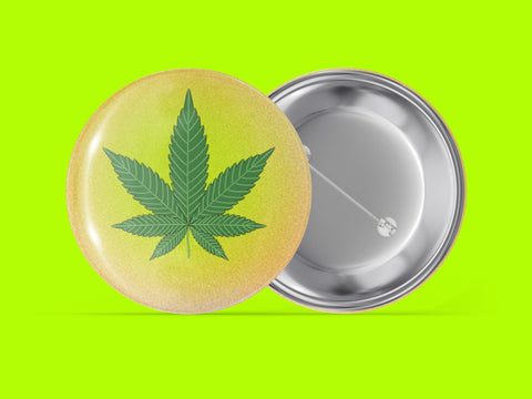 Cannabis Leaf w/Colorful Background