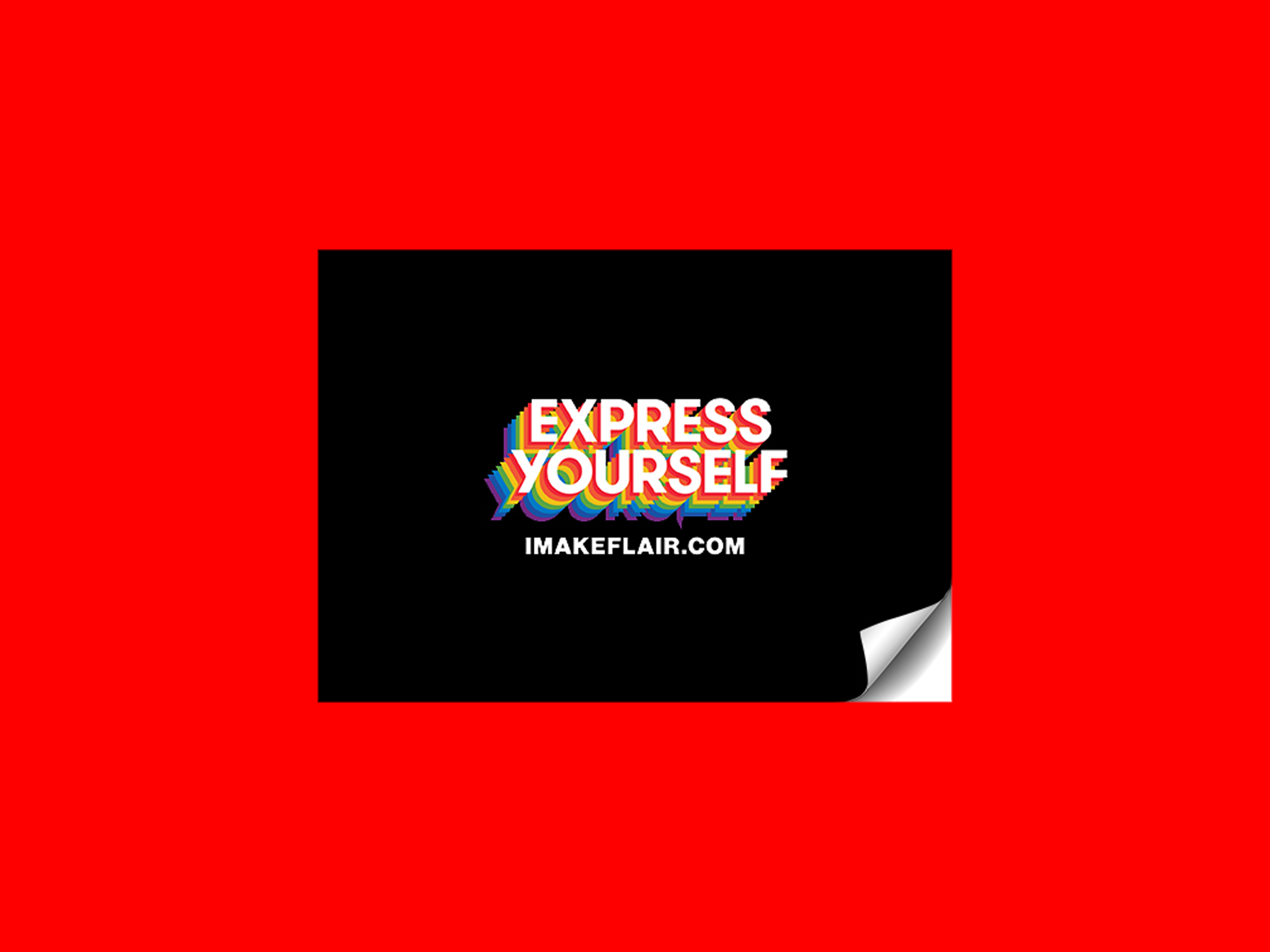 Custom Rectangle Cut Vinyl Stickers Main image